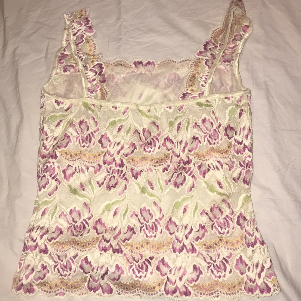 Stretch banded lace top square neckline pullon - Picture 4 of 4
